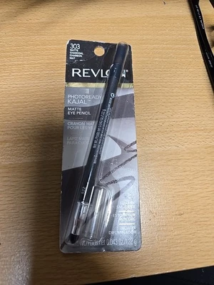 REVLON Photoready Kajal Matte EYE PENCIL EYELINER MATTE CHARCOAL #303 NIPS  - Image 1 of 2