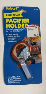 Porta chupetes Safety 1st Vintage 1990 Little Sport baloncesto sellado Foto 1 de 3