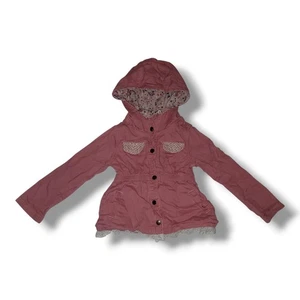 Jeansjacke Mädchen Nannette Kinder rosa mit Kapuze. Größe 4T - Bild 1 von 11