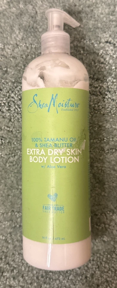 Shea Moisture Organic Extra Dry Skin Body Lotion Butter Aloe Vera Natural 16oz