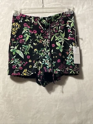 Nuevo con etiquetas Pantalones cortos con cordones WAYF para mujer con estampado floral Talla pequeña Foto 1 de 3