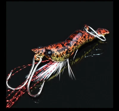 Leurre de pêche à la crevette en métal 3 g - 6 g appât d'eau douce eau... - Photo 1/4