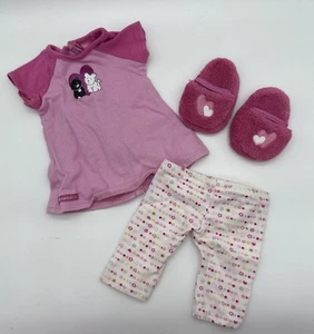 American Girl Puppenkleidung Paket I Love Pets Pyjamas Hausschuhe Shirt Hose - Bild 1 von 4