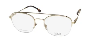 NEW LOZZA VL2352 EYEWEAR PILOT METAL & PLASTIC MENS 0300 GOLD HALF-RIM 53-20-145 - Picture 1 of 8