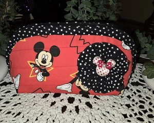 Mickey Mouse Lovers Fans Make Up/Toiletries Pouch Multi-use Bag - Bild 1 von 3