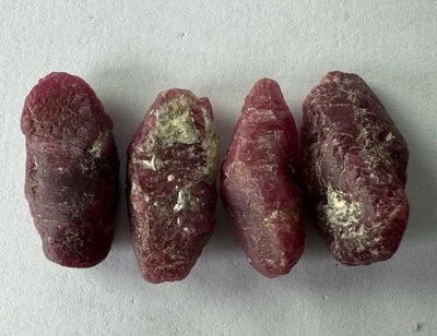 49.8 Ct Natural African Ruby (4pcs) - Image 1 of 4