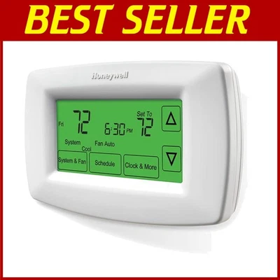 7-Day Touchscreen Thermostat, Energy Saving - Image 1 of 3