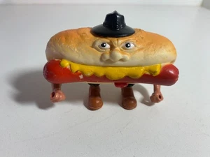 Food Fighters Mean Weener Figure Hot Dog 3.5" Mattel Vintage Toy Action 1988 - Foto 1 di 6