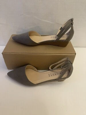 Journee Collection Womens Shoes Size 6.5 Arkie Pointed Toe Ankle Strap Wedges  - Изображение 1 из 4