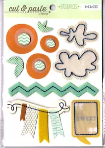 mme CHARM "SWEET" BITS & PIECES DIMENSIONAL STICKERS scrapbooking CRAFTS - Picture 1 of 1