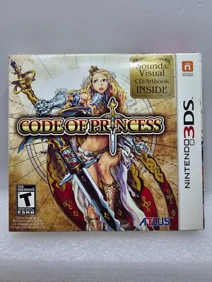 Code of Princess (Nintendo 3DS, 2012) Completo con CD de Sonido y Visual/Libro de Arte Foto 1 de 4