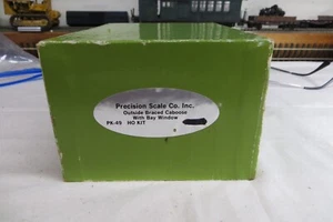 PSC Brass Outside Brace Caboose with Bay window HO kit NOS with trucks - Picture 1 of 8