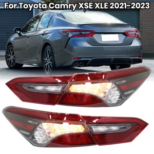Set For Toyota Camry XSE XLE 2021-23 LED Tail Light Rear Brake Lamps Inner+Outer - Picture 1 of 14