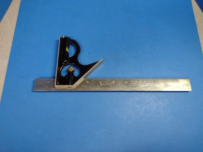 VINTAGE 12" COMBINATION Square  with Bubble Level Stamped #9-3960 UNBRANDED Foto 1 de 4