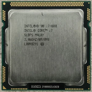 Intel Core i7-880 Quad Core 3.06GHz 8MB Socket LGA1156 95W SLBPS B1 45nm CPU- - Picture 1 of 2