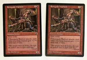Renegade Warlord (2) NM Tempest MTG Magic the Gathering - Picture 1 of 1