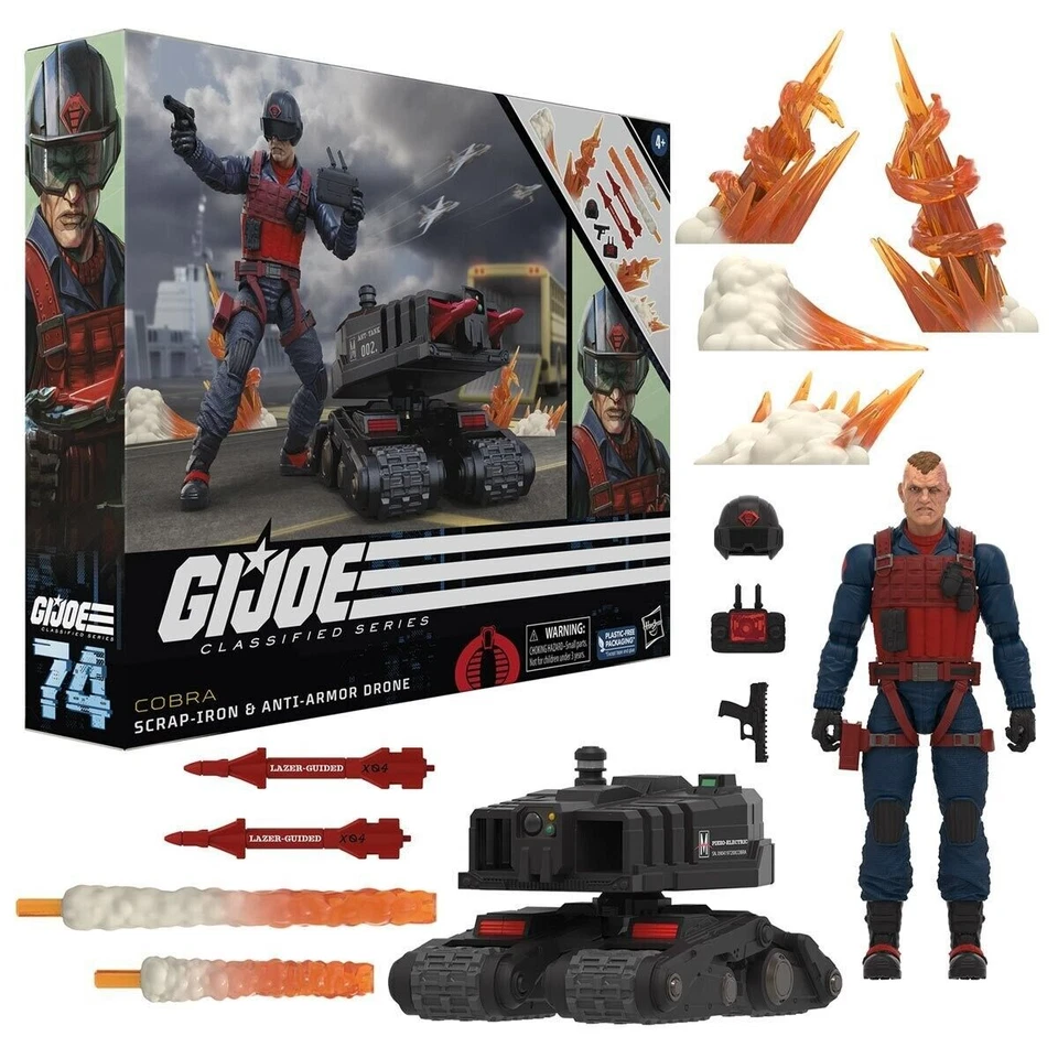 Hasbro G.I. Joe Classified Series Scrap-Iron & Anti-Armor Drone Figure - (F7746)
