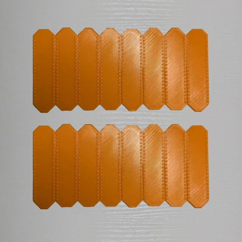 3D Printed For Hot Wheels Track Connectors Set of 16 - orange - Image 1 of 4