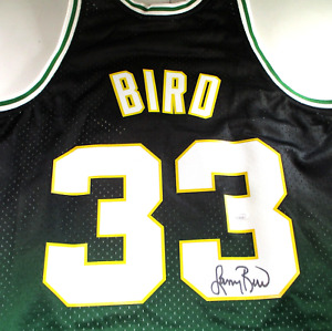 Larry Bird / Autographed Boston Celtics HWC Swingman Basketball Jersey  / JSA