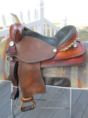 16'' BILLY SHAW SQH BARS WESTERN BARREL SADDLE USA - Image 1 of 4