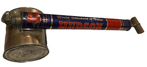 Vintage Hudson Tin Metal Bug Sprayer Duster Insecticide Hand Pump *NICE* PHOTOS!
