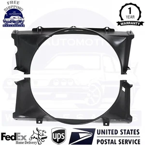New Upper & Lower Fan Shroud For 1988-94 Chevrolet S10/S10 Blazer 91-94 Bravada - Picture 1 of 12