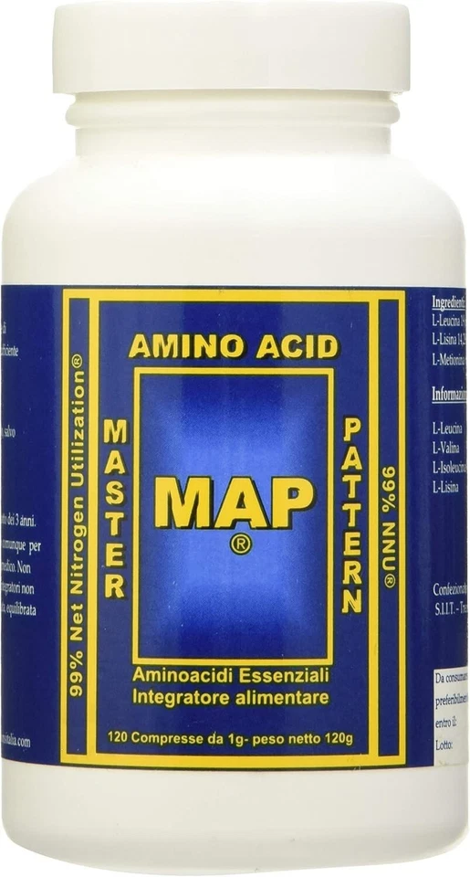MAP Master Amino Acid Pattern Aminoacidi Essenziali 120 Cpr. - Immagine 1 di 1