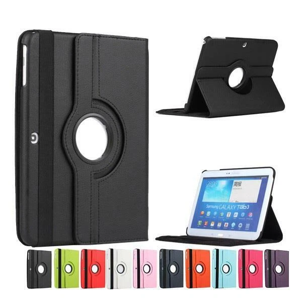 360 Rotating Leather Case Cover For Samsung Galaxy Tab 4 10.1 SM-T530 T531 T535 - Image 1 of 2