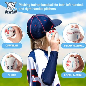 Béisbol de rendimiento mejorado con marcadores de colocación de dedos - Ayuda de lanzamiento juvenil - Imagen 1 de 14