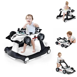 HOMGX Baby Walker with Wheels, Convertible Baby Push Walker & Race Car Mode, Inf - Picture 1 of 12