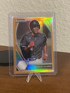 2021 Panini Prizm Draft Picks - Denzel Clarke Neon Orange Prizm #PDP127 46/50 SP