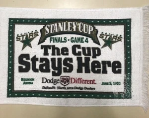 DALLAS STARS the 2000 STANLEY CUP RALLY TOWEL - GAME 4 - Go Stars ! ICE IT - Picture 1 of 8