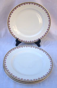 HEINRICH & CO - SELB -9703 PINK ROSES, GRAY LAUREL - (4) 9 3/4" DINNER PLATES - Picture 1 of 6