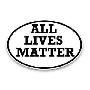 All Lives Matter Oval Magnet Decal, 4x6 Inches, Automotive Magnet - Picture 1 of 7