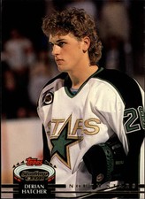 1992-93 Stadium Club North Stars Hockey Card #414 Derian Hatcher