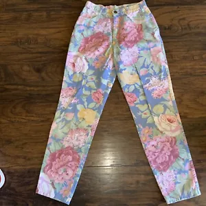 Vintage 70’s 80’s Made in the Shade Floral Pants - Picture 1 of 10