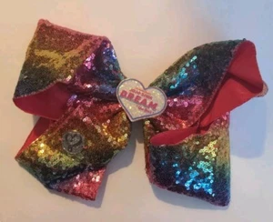 JoJo Siwa Large Dream Tour Hair Bow Clip Rainbow  - Picture 1 of 4