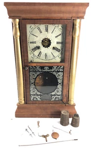WM. L. GILBERT & SON (DREISSIG STUNDEN MESSINGUHR) (15"" x 25"") für Teile Restaurierung - Bild 1 von 12