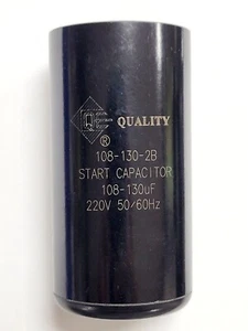 Motor Pump Start Capacitor 108-130 MFD uF 220-250VAC HVAC 220v 250V US FREE SHIP - Picture 1 of 2