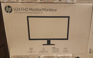 HP V24 24" Full HD LED LCD Monitor New open box - Picture 1 of 4