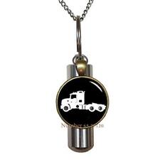 Heavy Truck Cremation URN Necklace,Heavy Duty Truck Cremation URN Necklace,Ve...