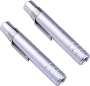 2 X Aluminum Alloy Chalk Holder Teacher'S Chalk Clip Clutch (Silver) - Picture 1 of 12
