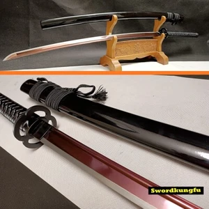 127CM Japanese Nodachi Katana 1095 Steel Purple Blade Samurai Sword Full Tang - Picture 1 of 13