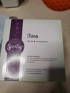 Scentsy Tiara Pink Princess Rhinestone Mid Size Wax Warmer - Picture 1 of 5