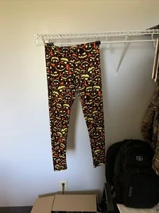 Girls No Boundaries Large 11-13 Fleece Style Pumpkin Halloween Pant excellent  - Picture 1 of 12