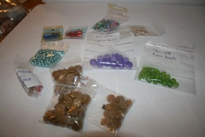 Assorted Glass and Acrylic Beads 150gms - Image 1 of 4