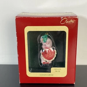 Carte Carlton vintage ornamento cimelio caramelle grammo maiale considera te stesso abbracciato - Foto 1 di 5