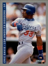 1993 Fleer Baseball Card #445 Eric Davis