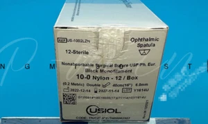 A box/12pcs Suture 10-0 Nonabsorbable Nylon Thread Suture Accessories - Picture 1 of 2