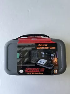 SNES / NES Classic Mini Edition Deluxe Carrying Case for Super Nintendo - New - Picture 1 of 11